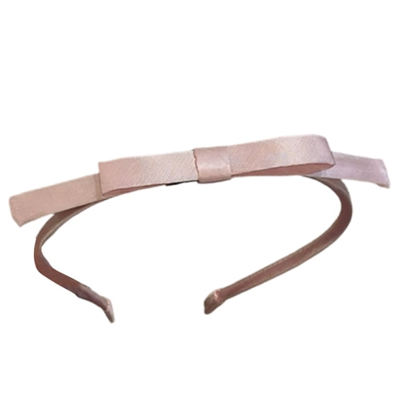Pink Bow Headband for Girls Wedding Flower Girl Hair Accessory Cute Decorative Hairband Party Birthday Photo Prop Kids Headwear
