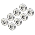 thumbnail image 1 of Unique Bargains Roulements de Skateboard 608RS Roulements à Billes à Rainures Profondes, Blanc Lot de 8, 1 of 5