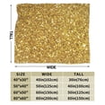 thumbnail image 3 of Kll Fleece Blanket Plush Throw Blanket Gold Glitter,Soft Fuzzy Cozy Flannel Blanket For Couch Sofa Bed.(80"X60"), 3 of 9