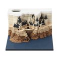 thumbnail image 4 of Calendario de escritorio 3D Bloc de notas Castillo DIY tallado en papel almohadillas artísticas regalo creativo DIY, 4 of 8