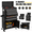 Black, variant on Rolling Tool Chest with 8 Drawers, Multifunctional Steel Toolbox Organizer, Tool Storage Cabinet with Detachable Topbox, Garage Tool Cart w/Universal Weels,Hanging Box, Hooks, DIY Anti-slip Mat