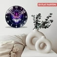 thumbnail image 4 of Decorative Clocks: Oni Mas K Glass Wall Clock– Japanese Hannya Demon Mask Wall Clock for Haunted House & Party Decor for Homes, Bars, Offices, Man Caves, Garages, And Living Rooms .esthetic Gifts, 4 of 8