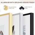 thumbnail image 6 of 16x16 Square Picture Frame, 16x16 Frame Matted to 12x12, Metal 16 x 16 Photo Frame for Wall Display,High Definition Tempered Glass, Wall Hook Included (Gold, Pack of 2), 6 of 9