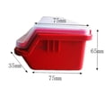 thumbnail image 3 of 4 Pcs Screw Organizers and Storage Bins with Locks Plastic Hardware Organizer Box with Compartment Bolt Organizer Red, 3 of 8