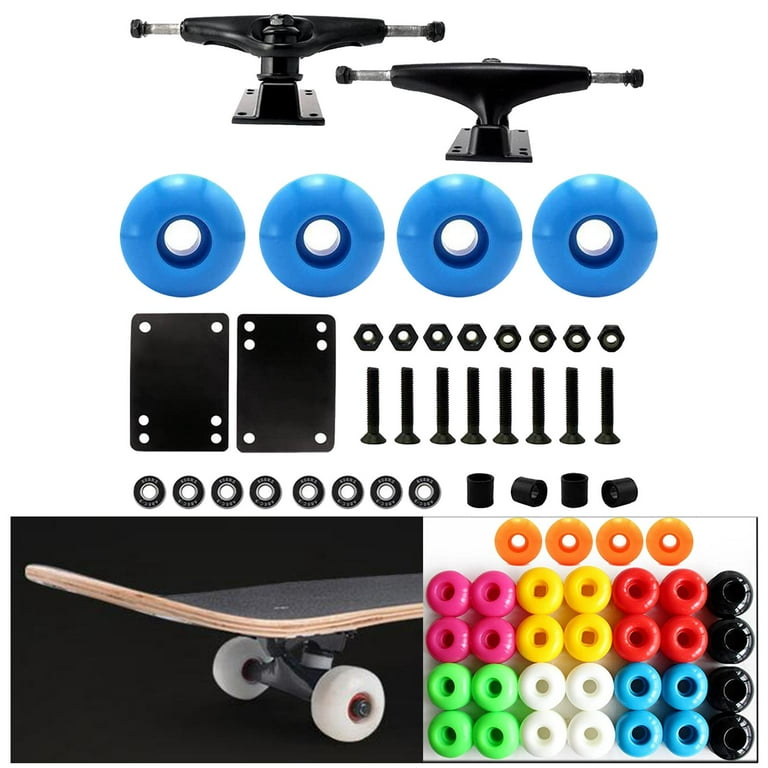 スケートボード SLIDE NEW Truck Set x 5 set 5.0 Skateboard Trucks Set, 52mm Skateboard Wheels