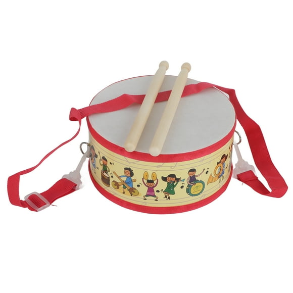 Mini tambor de mano de madera, instrumento musical de percusión, juguete de regalo para niños