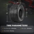 thumbnail image 3 of Neumáticos para cortacésped TUFFIOM 20x8.00-10, juego de 2 unidades Tubeless 4PR, 3 of 6