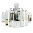 thumbnail image 1 of fashionhome Rectangle Clock Sticker Mirror Clock Wall Sticker Moder Home Decoration, 1 of 4