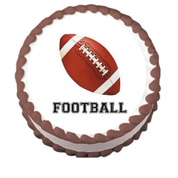 FootBall Edible Frosting Sheet Photo Image Cake Topper