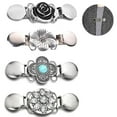 thumbnail image 1 of Vintage Sweater Shawl Clips Retro Cardigan Collar Clips 4pcs, 1 of 5