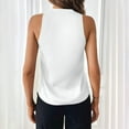 thumbnail image 5 of Ktyne White Blouse for Women Under Blazer Professional Sleeveless Blouses V-Neck Vest Top Trendy Summer Work Tank Tops White S, 5 of 7