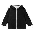 thumbnail image 4 of ZyeKqe Hoodies for Girls Oversized Zip up Long Sleeve Sweatshirts Winter Cute Solid Coat Kids School Jacket Fall Teens Clothes, 4 of 6