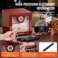 thumbnail image 4 of VEVOR Cigar Humidor Cabinet, Handmade Spanish Cedar Wood Cigar Humidor for 50-100 Cigars, Glass Cigar Desktop Storage Case with Digital Humidifier, Hygrometer and Shelves, Great Gift for Men, 4 of 9