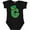 AB-Black, variant on Irish St Patricks Day Letter G Monogram Boys or Girls Baby Bodysuit