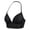 Black, variant on Women's Halter Neck Deep V Triangle Cup Bra Summer Thin Breathable Soft Wireless Adjustable Sling Straps Lightweight Comfort Everyday Underwear Casual Daily Wear For's