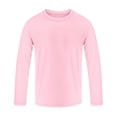 thumbnail image 3 of Lullu Boys Solid Long Sleeve Rash Guard UPF 50+ Beach Pool Swim Shirt Swimwear, Sizes 3-14, 3 of 3