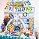 thumbnail image 3 of 1 set 130x220cm Robot theme party cloth Robot party cloth plates mugs Robot balloon boy Robot birthday party decoration 8Pcs forks, 3 of 5