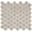 Swanson, variant on SAMPLE-Dayberry Fog Gray 1.5-in. Marble Arabesque Polished Natural Stone Mosaic Wall & Floor Tile
