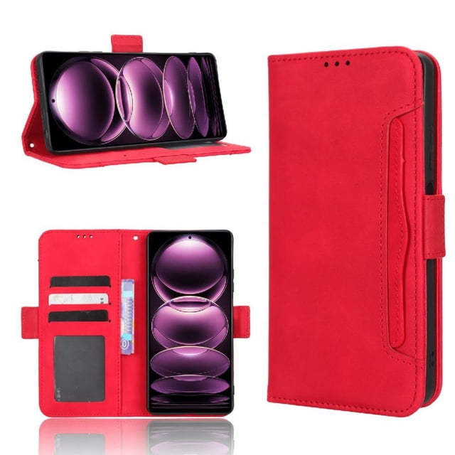 Funda Cartera Magnética para Xiaomi Redmi Note 12 PRO Plus 5G- Tarjetero Desmontable, Cuero PU, Soporte