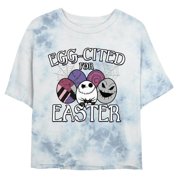 Junior's The Nightmare Before Christmas Jack and Oogie Boogie Egg-Cited Graphic T-Shirt