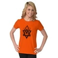thumbnail image 3 of Triangle Eye Star Symbolic Spirit Womens Fitted Plus Size Graphic Tee Brisco Brands 2X, 3 of 5