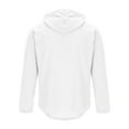 thumbnail image 6 of Mens Sweatshirt Under $10 Mens Hoodies Casual Cotton Textured Long Sleeve Half Button Pullover Hooded Sweatshirts, 6 of 7