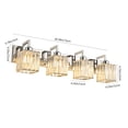 thumbnail image 3 of ZHLWIN Modern Crystal Bathroom Vanity Light, 4 Lights Chrome Modern Crystal Wall Lamp Bathroom, Modern Crystal Vanity Lighting, 3 of 6