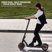 Electric Scooters for Adults, 550W Motor up to 19MPH & 19Miles, Foldable E-Scooter w/Side Light & App
