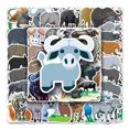 thumbnail image 1 of Stickers Buffalo para niños, calcomanías de vinilo con bonitos animales, paquete de 50 unidades, 1 of 2