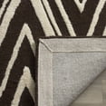thumbnail image 4 of SAFAVIEH Cambridge Sam Geometric Wool Area Rug, Brown/Ivory, 4' x 6', 4 of 8