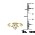 thumbnail image 5 of SZUL Women's Lab Grown 1/2 Carat Trillion Bezel Solitaire Diamond Ring in 14K Yellow Gold, 5 of 7