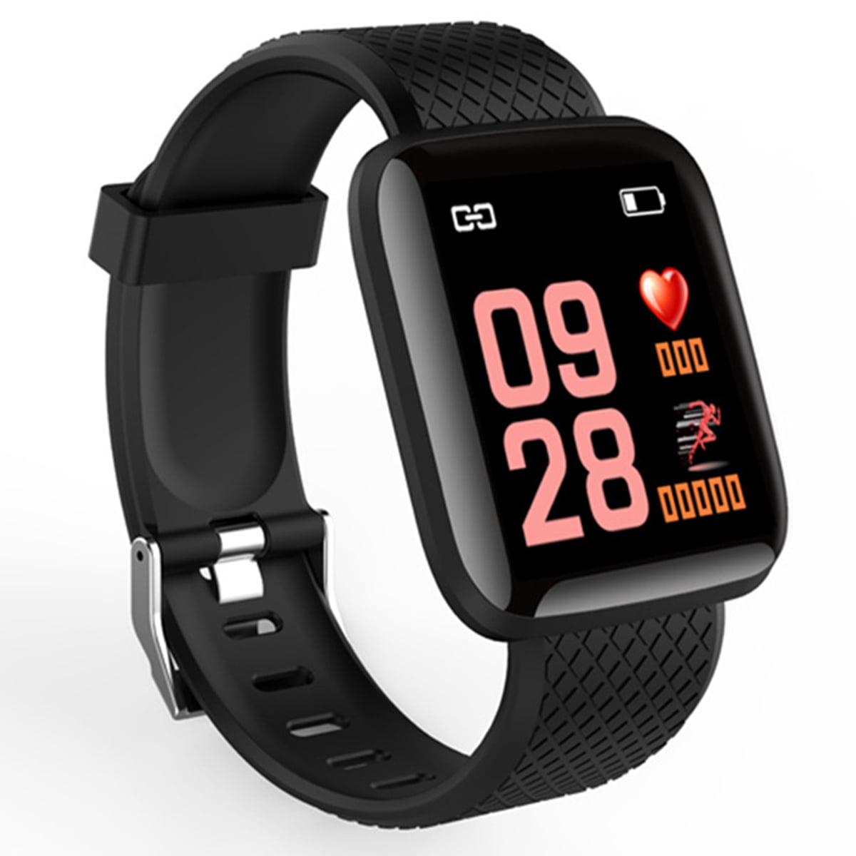 Fitness Tracker BT4.0 Wristband Heart Rate Blood Pressure Monitor Smart ...