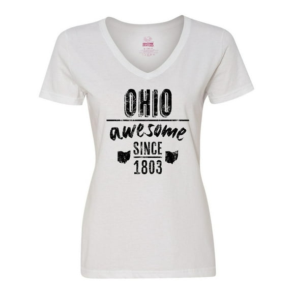 Inktastic Ohio Awesome Since 1803 Women's V-Neck T-Shirt