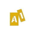 thumbnail image 4 of Chartpak CHA01550 Painting Stencil Numbers-Letters- 1in.- Yellow, 4 of 4