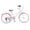 Pink, variant on Arnahaishe 24 Inch Women's Cruiser Bike, 6-Speed Adult Bike with Step-Through Steel Frame and Cup Holder, Blue