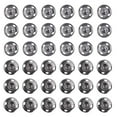 thumbnail image 2 of Sew On Snaps 50 Sets Sew On Snaps Buttons Metal Snaps Fasteners Press Studs Buttons 2 Parts Brass Press Fasteners Round DIY Craft Accessory (17mm-Black), 2 of 10