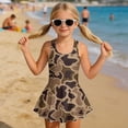 thumbnail image 2 of Yuyamidu Girls One Piece Swimsuits with Skirt Duck Camo Hunting Skirt Bathing Suit Swim Hawaiian Beach Swimwear Age 3-13 Years Old, 2 of 7