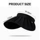 thumbnail image 5 of Sombrero de sol de verano para mujer, con protección solar, de ala grande, antiultravioleta, vacío, para exteriores, 5 of 5