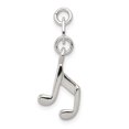 thumbnail image 1 of 925 Sterling Silver Music Note Breloque Pendentif Musical, 1 of 6