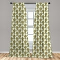 thumbnail image 5 of Ambesonne Bohemian Curtains, Boho Culture Leaf, Pair of 28"x63", Mustard, 5 of 5