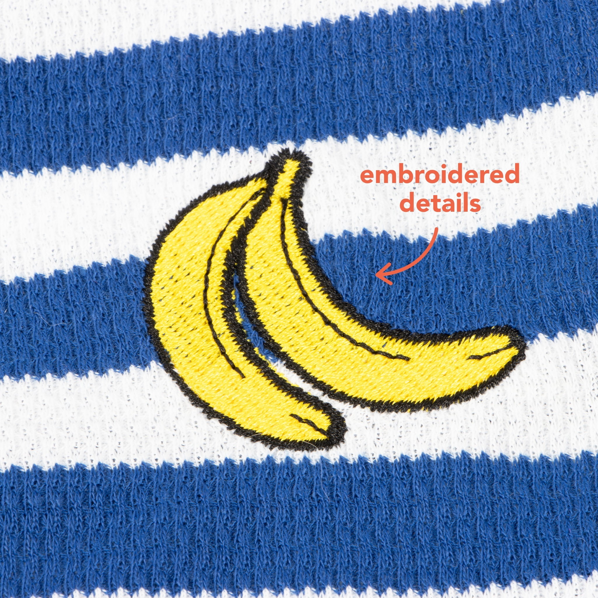 Oodles Blue Striped Banana Knit Spring Dog T-Shirt, Extra Large