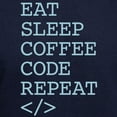 thumbnail image 3 of CafePress - Coffee Code Repeat Hoodie (Dark) - Pullover Hoodie, Classic, Comfortable Hooded Sweatshirt, 3 of 4