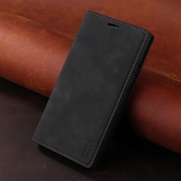 Wallet Magnetic Flip Leather Case For Samsung Galaxy A02s A03 A04s A10 A11 A12 A20 A21s A22 A23 A31 A32 A33 5G A50s A51 A52 A71 Black Galaxy A34