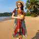thumbnail image 4 of Balery Rusty Rocket Launch Vestidos sueltos de manga corta para mujer, vestidos de verano 2025, vestidos casuales de corte A con vuelo., 4 of 6