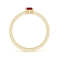 thumbnail image 2 of ANGARA Natural Oval Ruby Solitaire Parallel Split Shank Ring in 14K Yellow Gold for Women (Size-6x4mm) | July Birthstone, Birthday, Anniversary, Jewelry Gift for Women | Natural Ruby Ring, 2 of 9