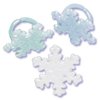 24pack Iridescent Snowflake Cupcake / Desert / Food Decoration Topper Rings with Favor Stickers & Sparkle Flakes