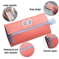 thumbnail image 3 of Leather Pen Pencil Case, Cute Slim Pen Bag Small Pencil Pouch Lovely Stationery Bag Portable Cosmetic Bag Zipper Bag for Pen PencilsPink, 3 of 6