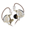 thumbnail image 1 of KZ Auriculares KZ ZS10 PRO con tecnología híbrida de 10 unidades, diseño ergonómico y cable desmontable mejorado, color dorado brillante, sin micrófono., 1 of 6