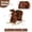 Brown Fabric Cotton, variant on JUYG Alpaca Rocking Toy, Jingle Bells, Hand Puppets, Safety Belt, White, Ages 1-3