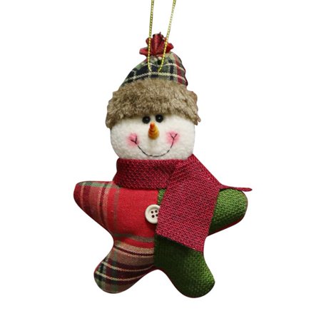 

Nitouy Christmas Hanging Pendant Snowman Ornament Doll Hang Decoration(Green A)